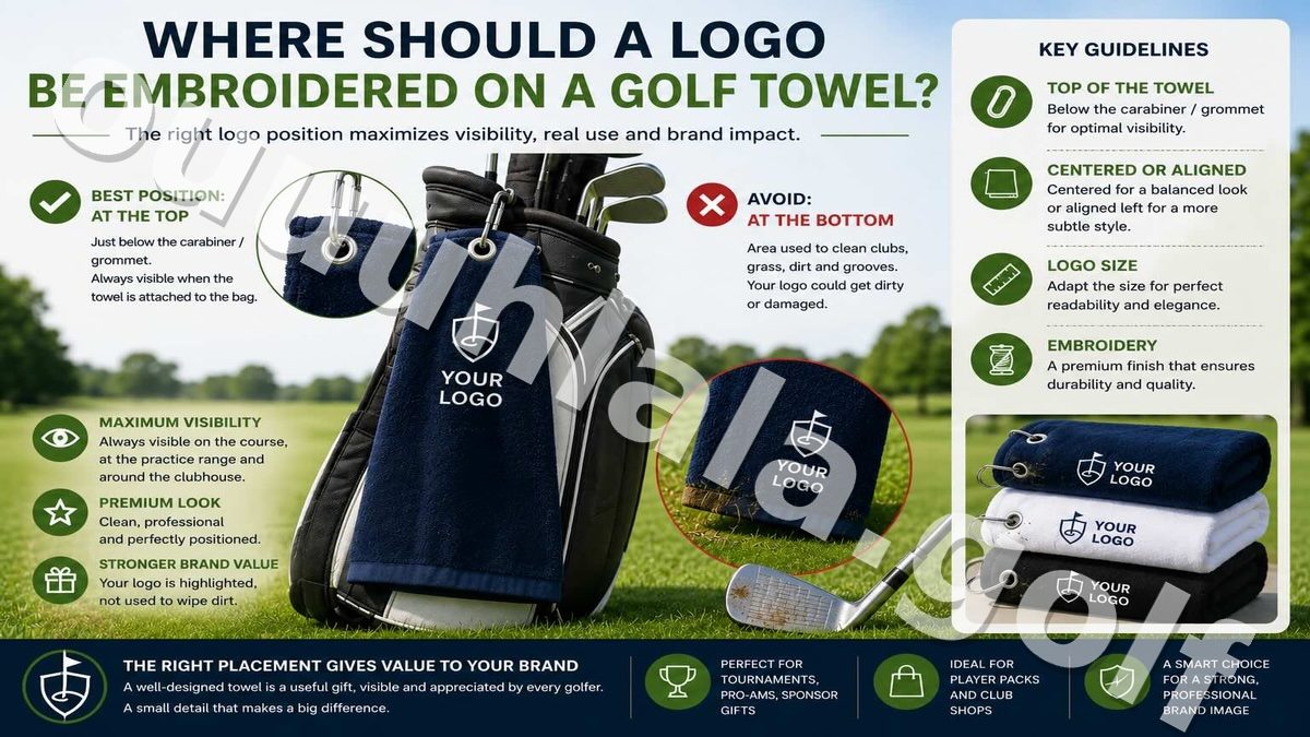 Where Should a Logo Be Embroidered on a Golf Towel?