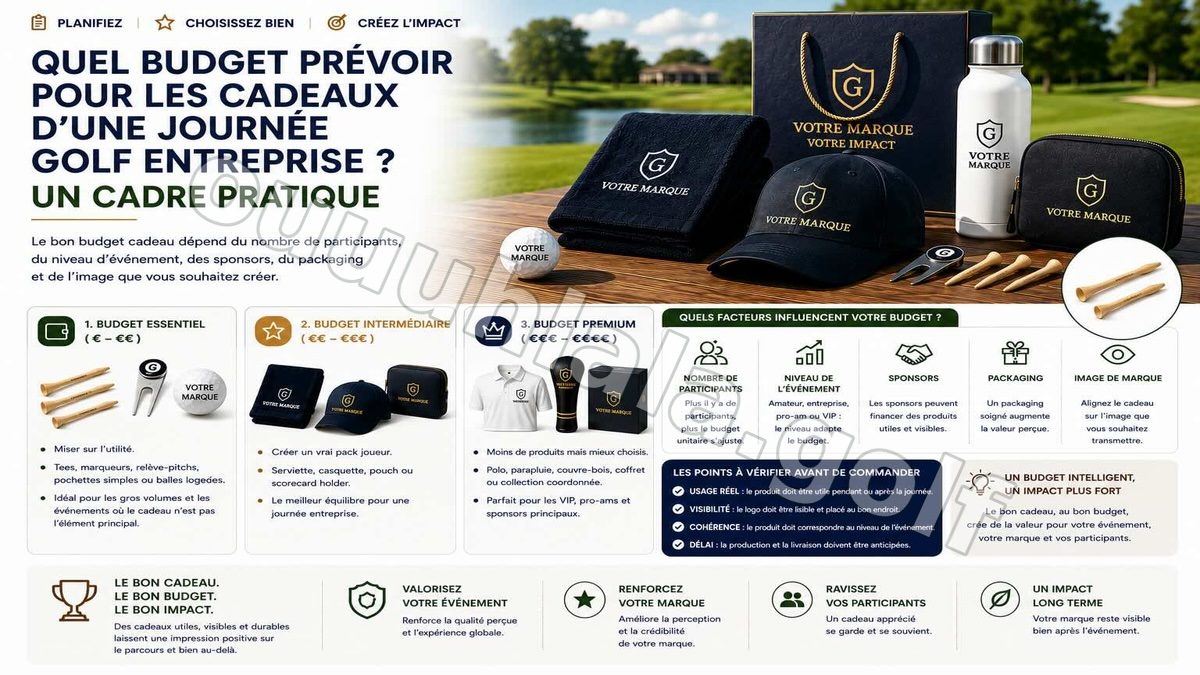 Quel budget prévoir pour les cadeaux d’une journée golf entreprise ?