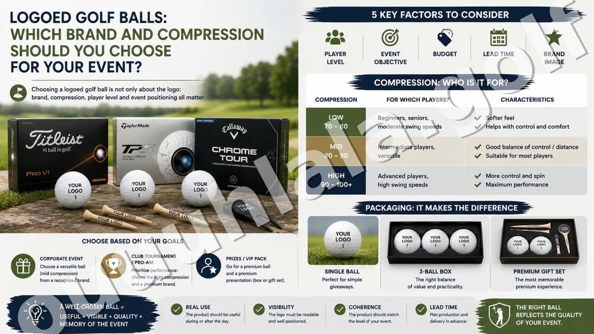 Logoed Golf Balls: Which Brand and Compression Should You Choose for Your Event?
