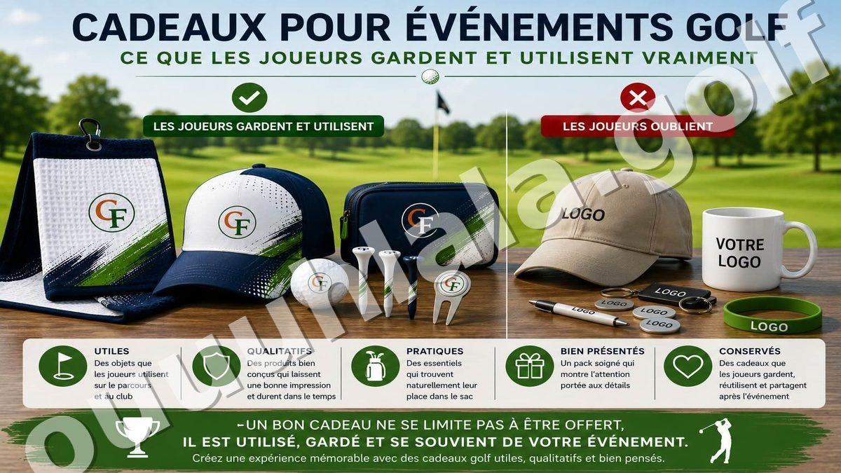 Cadeaux pour événements golf : ce que les joueurs gardent et utilisent vraiment