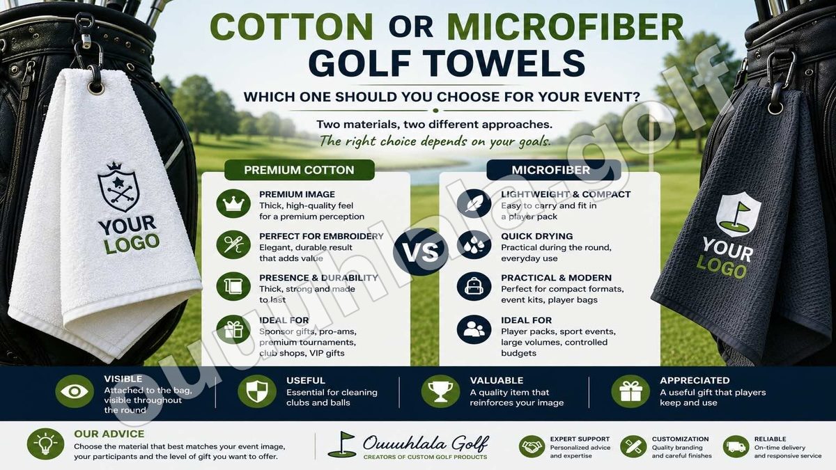 Cotton or Microfiber Golf Towels: Which One Should You Choose for Your Event?