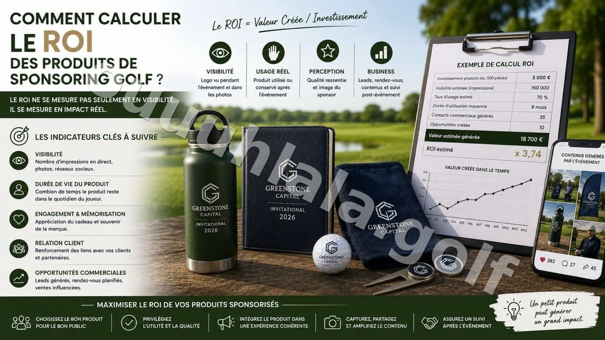 Comment calculer le ROI des produits de sponsoring golf ?