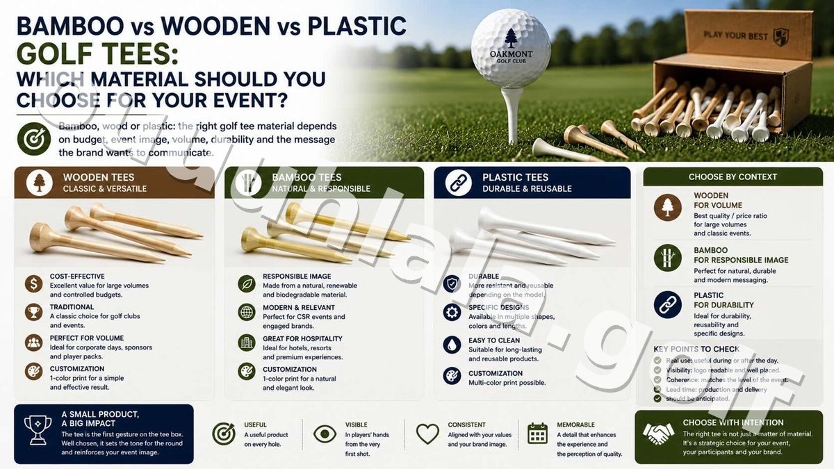Bamboo vs Wooden vs Plastic Golf Tees: Which Material Should You Choose for Your Event?