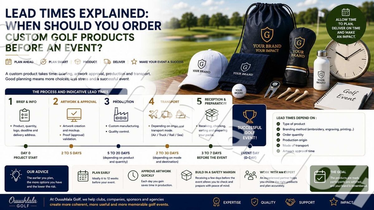 Lead Times Explained: When Should You Order Custom Golf Products Before an Event?