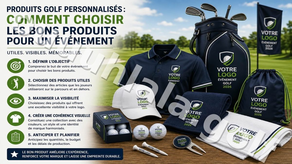Produits de golf personnalisés : comment choisir les bons produits pour un événement