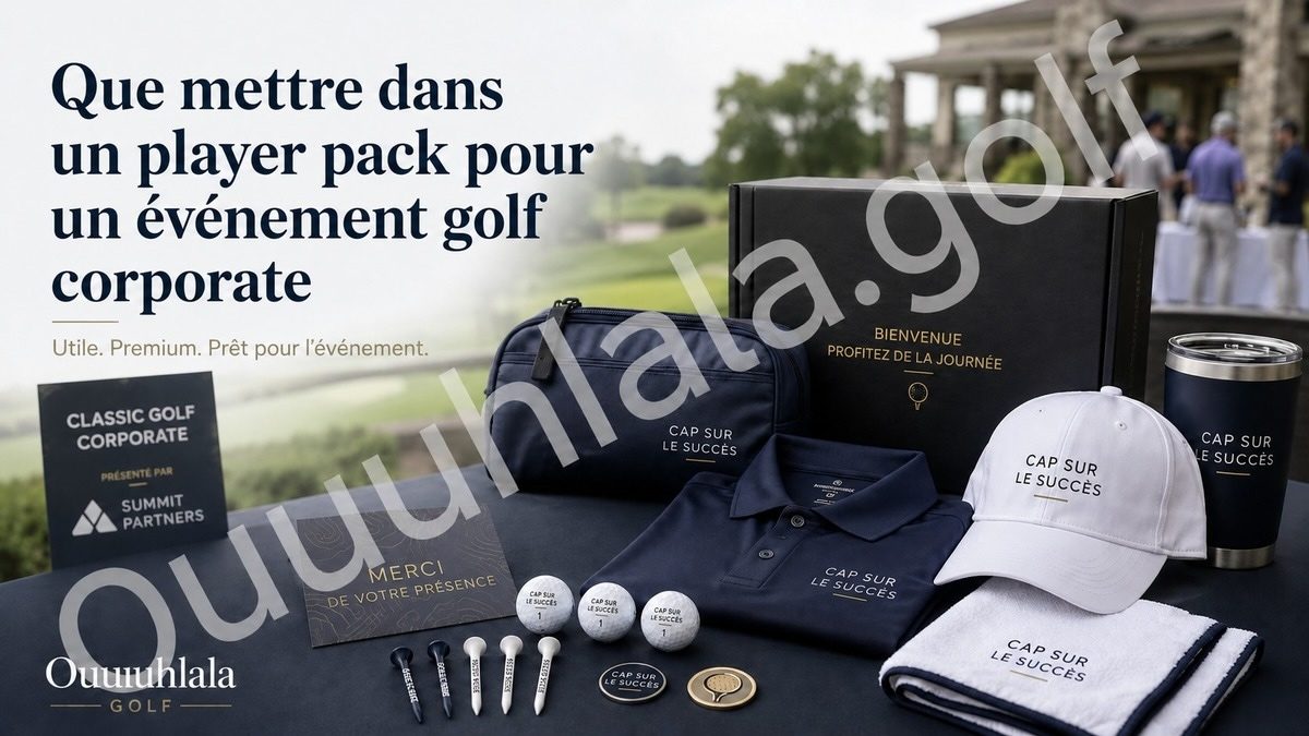 Que mettre dans un player pack pour un événement golf corporate ?