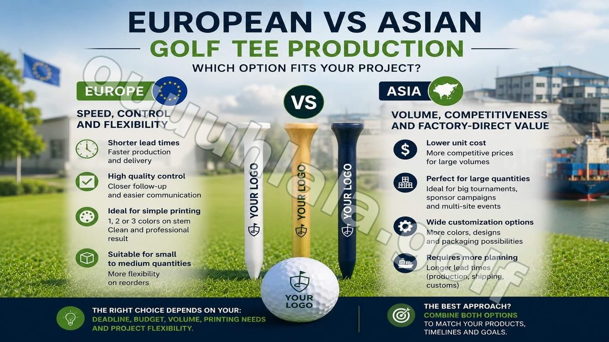 European vs Asian Golf Tee Production: Which Option Fits Your Project?