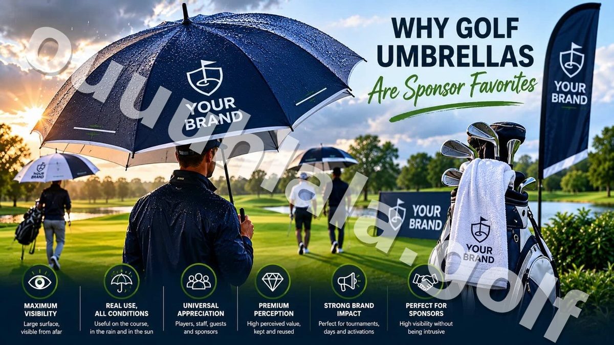 Why Golf Umbrellas Are Sponsor Favorites