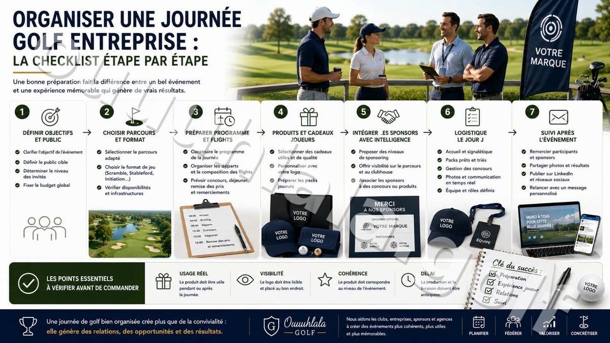 Comment organiser une journée golf entreprise : la checklist étape par étape