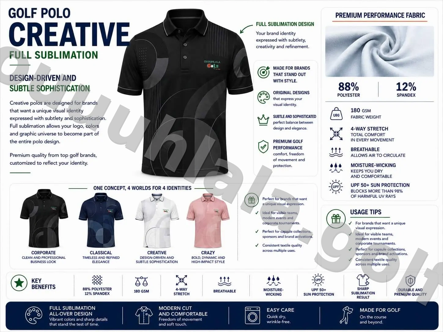 Creative - The Premium Sublimation Polo Reimagined